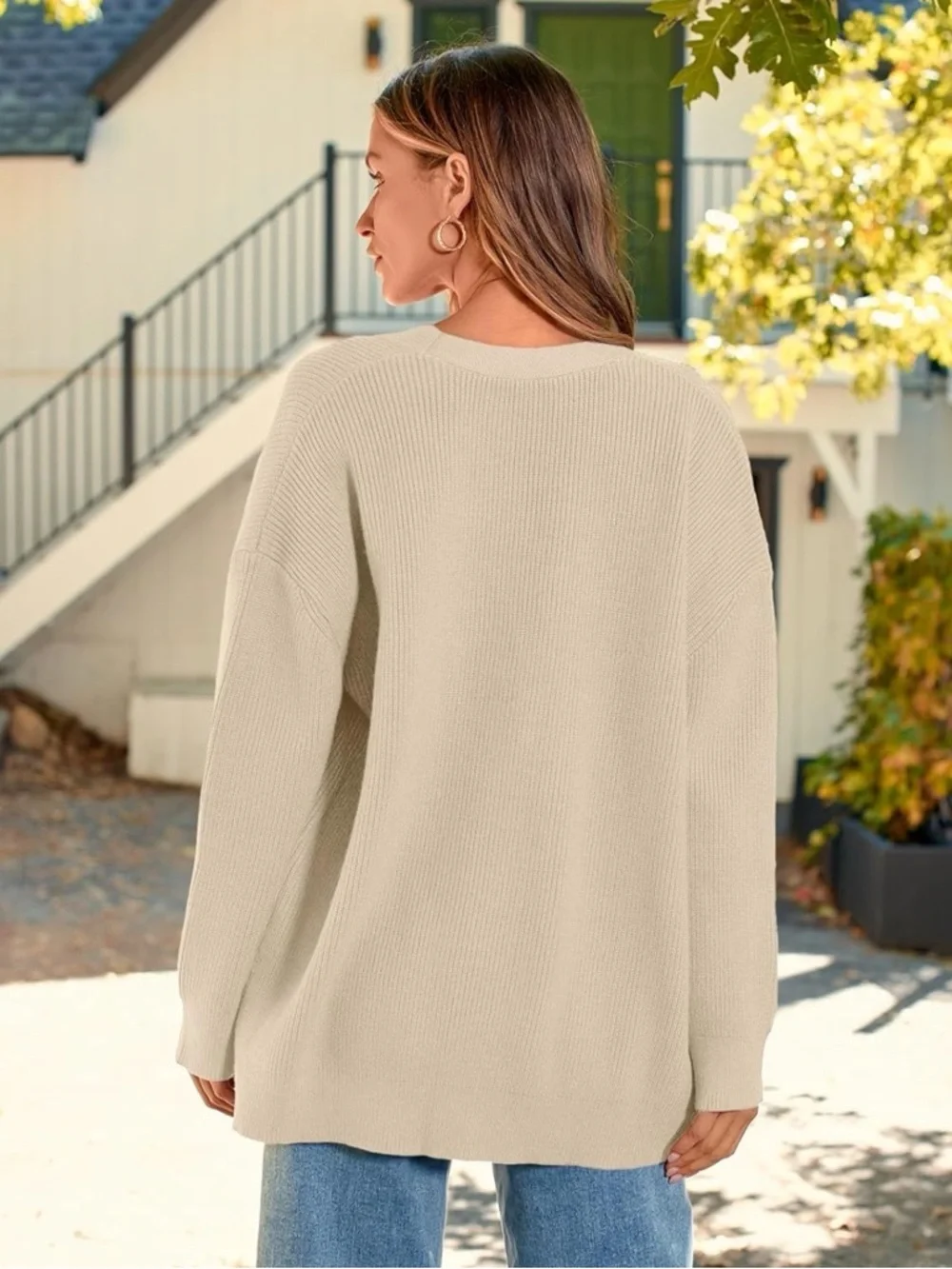 Oversized Cardigan Sweater - Picture 8 of 9